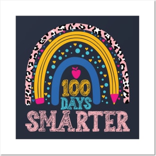 100 Days Smarter teacher rainbow, Happy 100th Day Of School Posters and Art